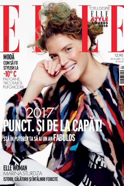 Ioni Guraliuc cover ELLE Romania January 2017