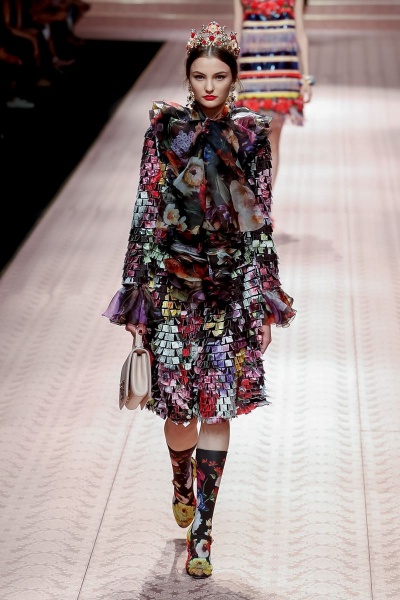 Paula Cioltean show Dolce & Gabbana Spring Summer 2019 Milan