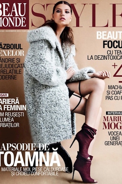 Alexandra Timofte cover and editorial B Monde November 2014 
